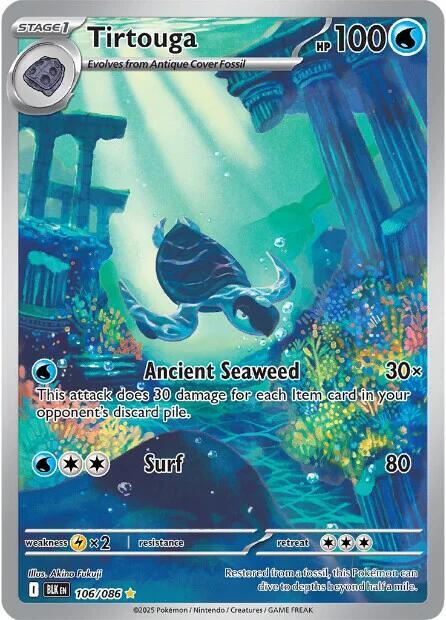 Tirtouga 106/086 (SV: Black Bolt)  - Holofoil | Good Games Cannington