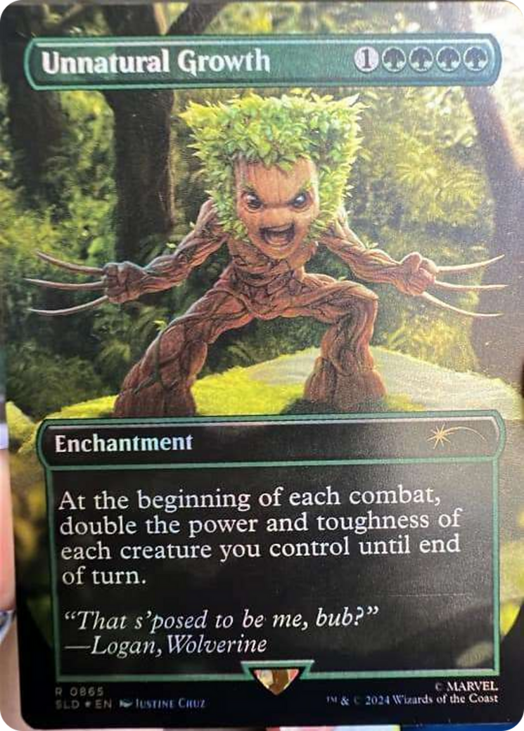 Unnatural Growth (Rainbow Foil) [Secret Lair Drop Series] | Good Games Cannington