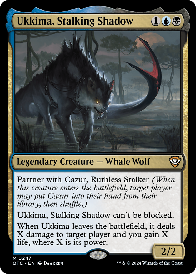 Ukkima, Stalking Shadow [Outlaws of Thunder Junction Commander] | Good Games Cannington
