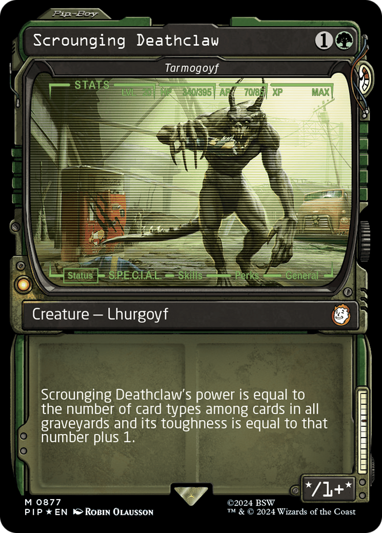 Scrounging Deathclaw - Tarmogoyf (Showcase) (Surge Foil) [Fallout] | Good Games Cannington