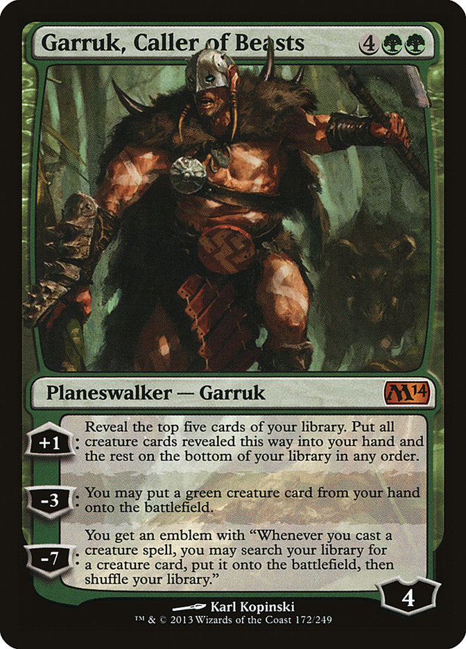 Garruk, Caller of Beasts 172/249 (Magic 2014 (M14))  | Good Games Cannington