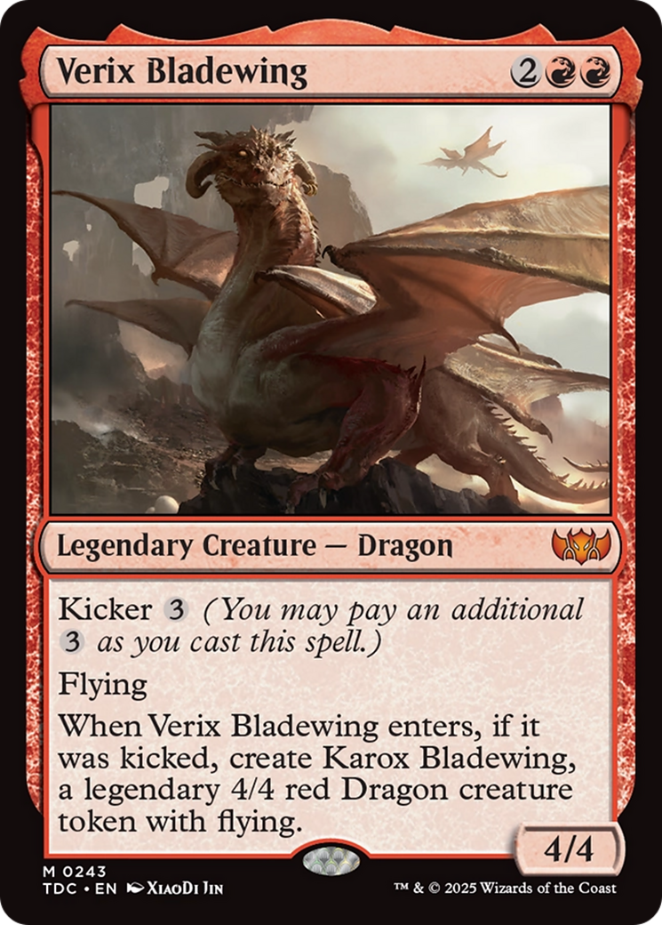 Verix Bladewing [Tarkir: Dragonstorm Commander] | Good Games Cannington