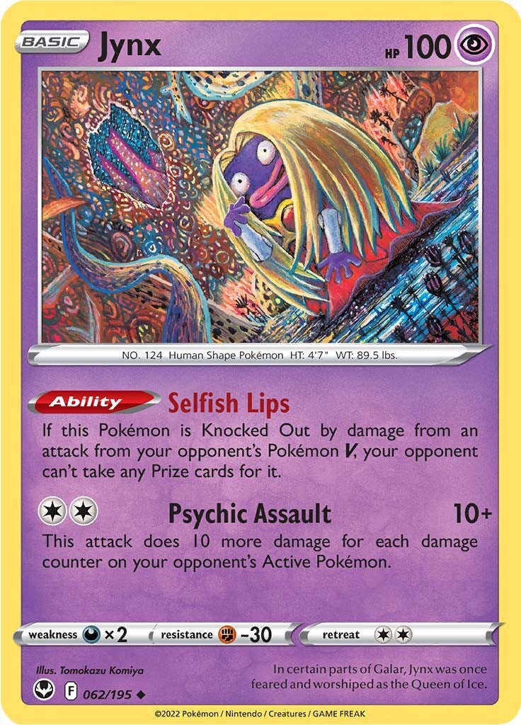 Jynx (062/195) [Sword & Shield: Silver Tempest] | Good Games Cannington