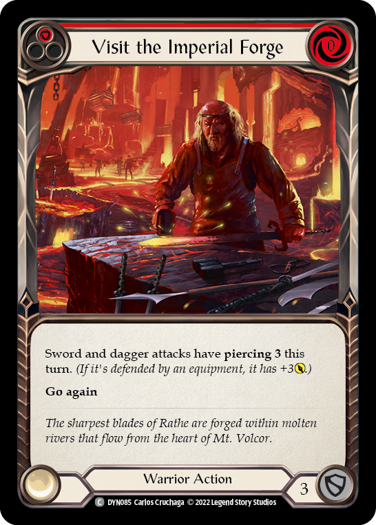 Visit the Imperial Forge (Red) [DYN085] (Dynasty)  Rainbow Foil | Good Games Cannington