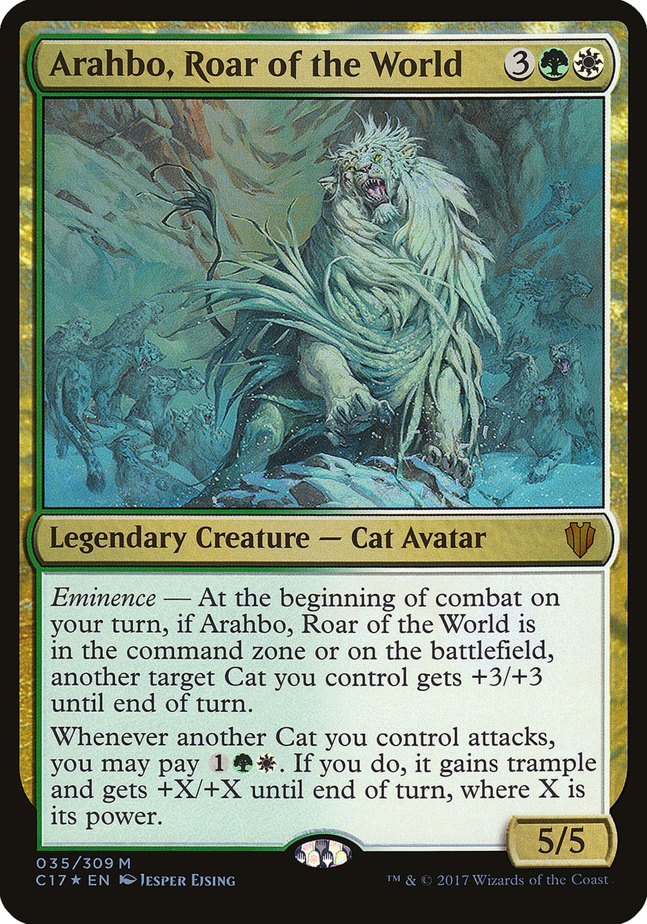 Arahbo, Roar of the World (Oversized) [Commander 2017 Oversized] | Good Games Cannington