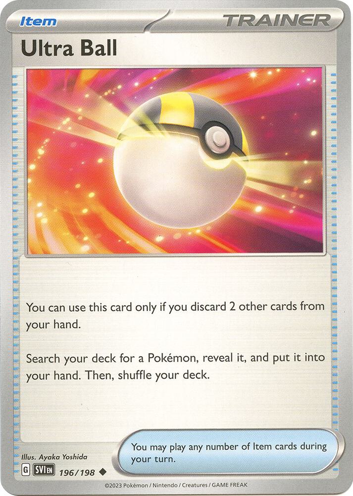 Ultra Ball 196/198 (SV01: Scarlet & Violet Base Set)  - Reverse Holofoil | Good Games Cannington