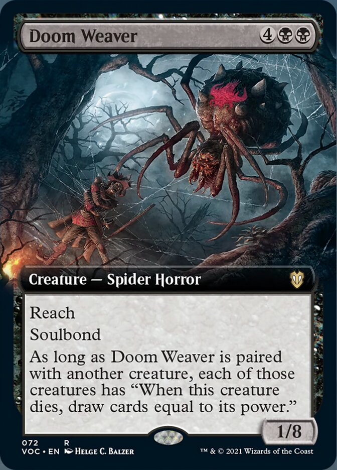 Doom Weaver (Extended Art) [Innistrad: Crimson Vow Commander] | Good Games Cannington