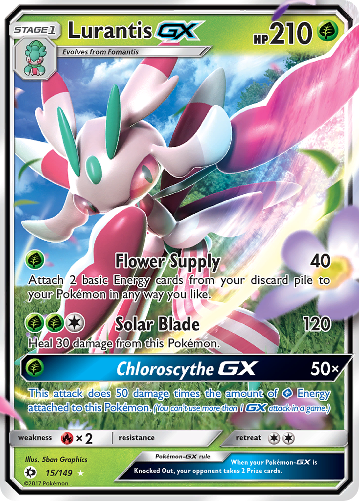 Lurantis GX (15/149) [Sun & Moon: Base Set] | Good Games Cannington