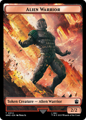 Alien Rhino // Alien Warrior Double-Sided Token [Doctor Who Tokens] | Good Games Cannington