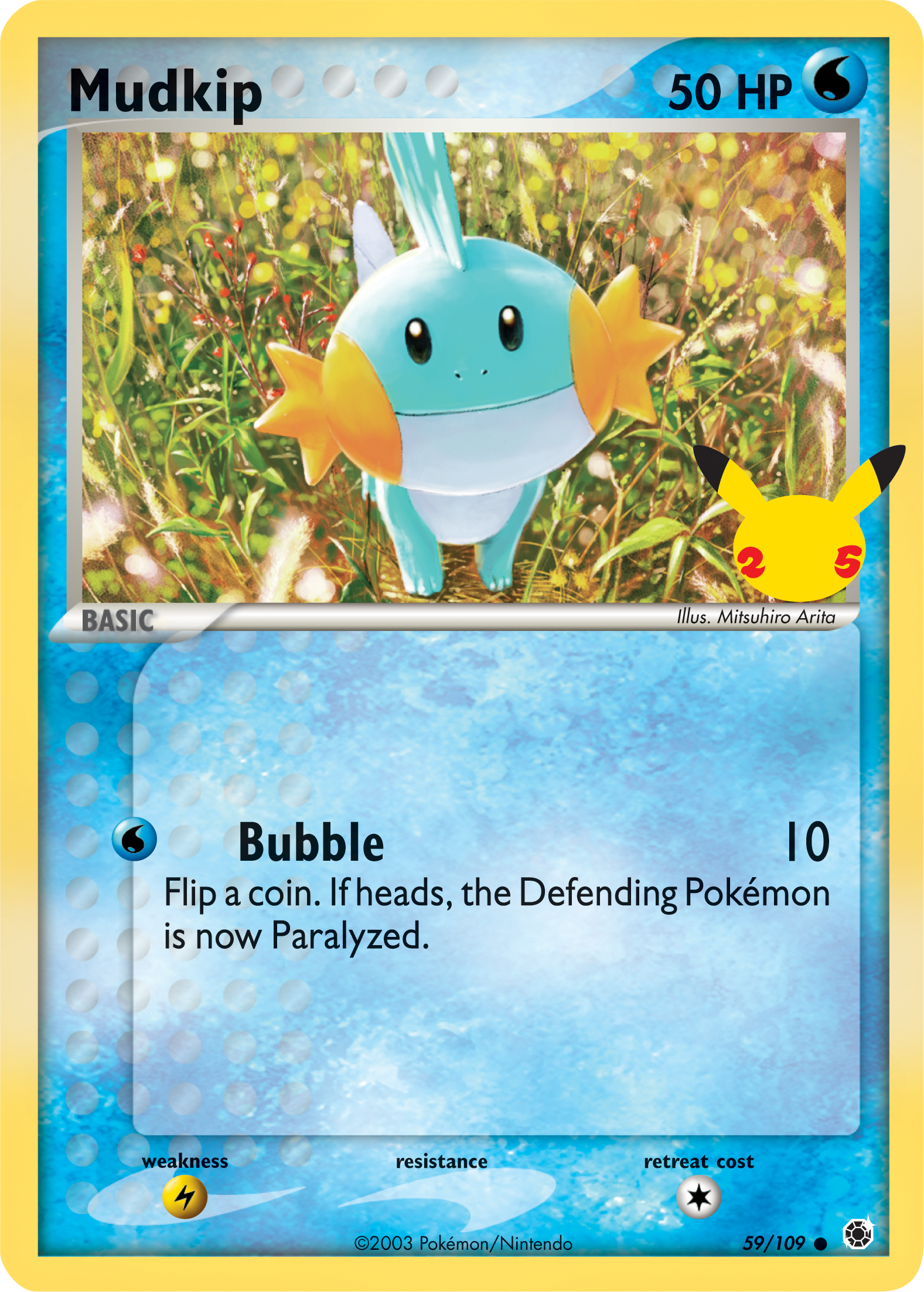 Mudkip (59/109) (Jumbo Card) [First Partner Pack] | Good Games Cannington