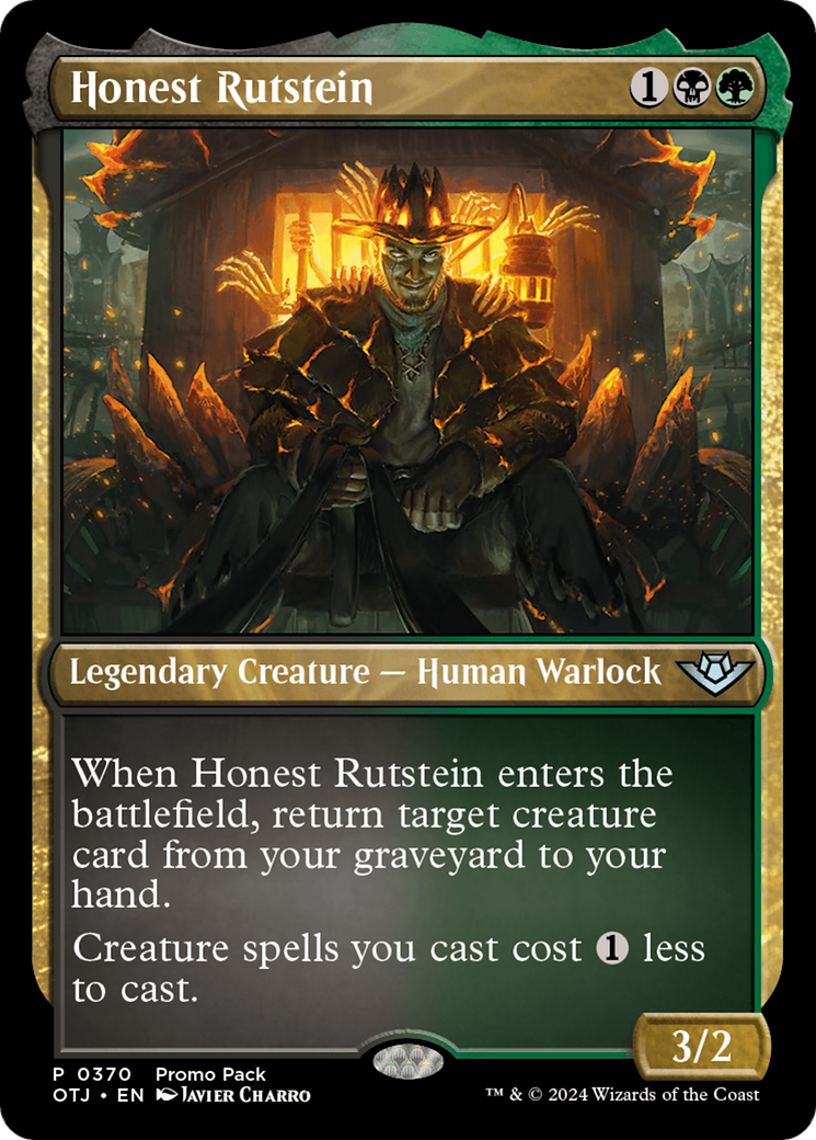 Honest Rutstein (Promo Pack) [Outlaws of Thunder Junction Promos] | Good Games Cannington