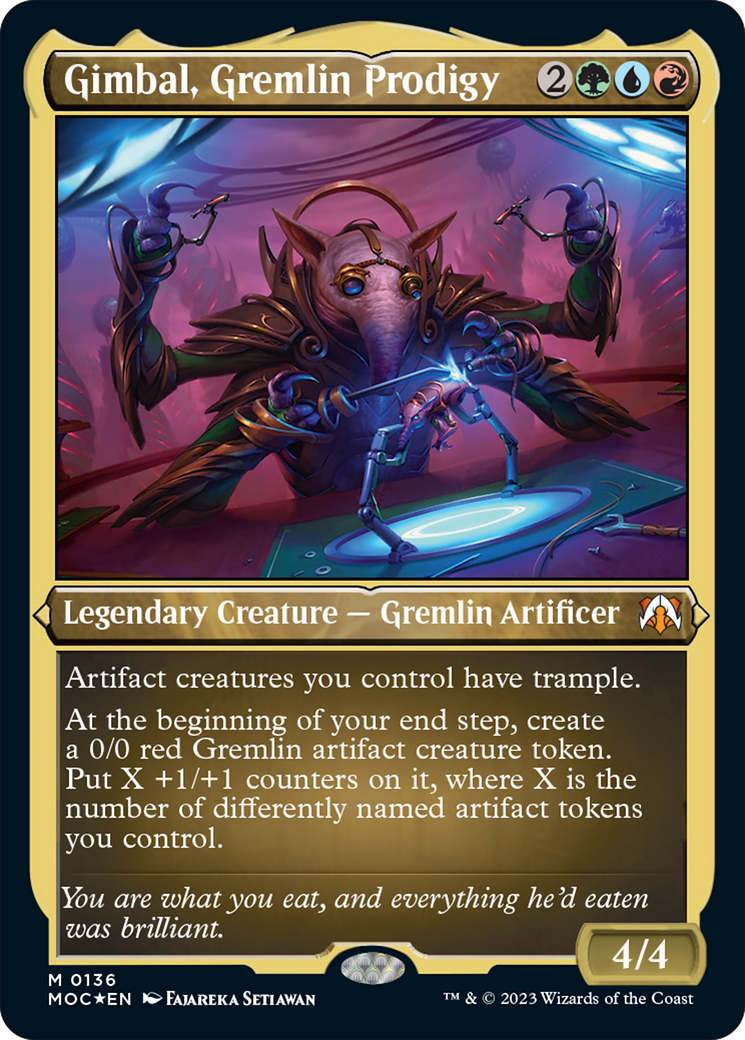 Gimbal, Gremlin Prodigy (Display Commander) [March of the Machine Commander] | Good Games Cannington
