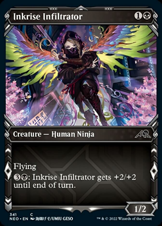 Inkrise Infiltrator (Showcase Ninja) [Kamigawa: Neon Dynasty] | Good Games Cannington
