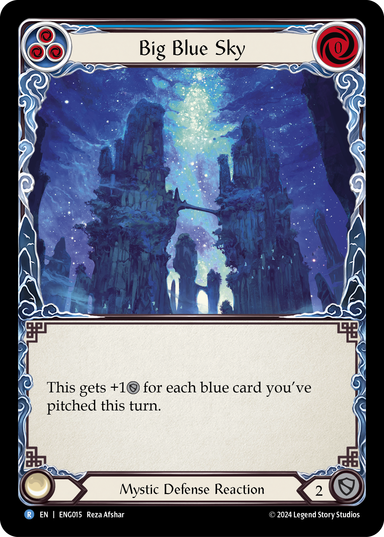 Big Blue Sky [ENG015] (Part the Mistveil Enigma Blitz Deck) | Good Games Cannington