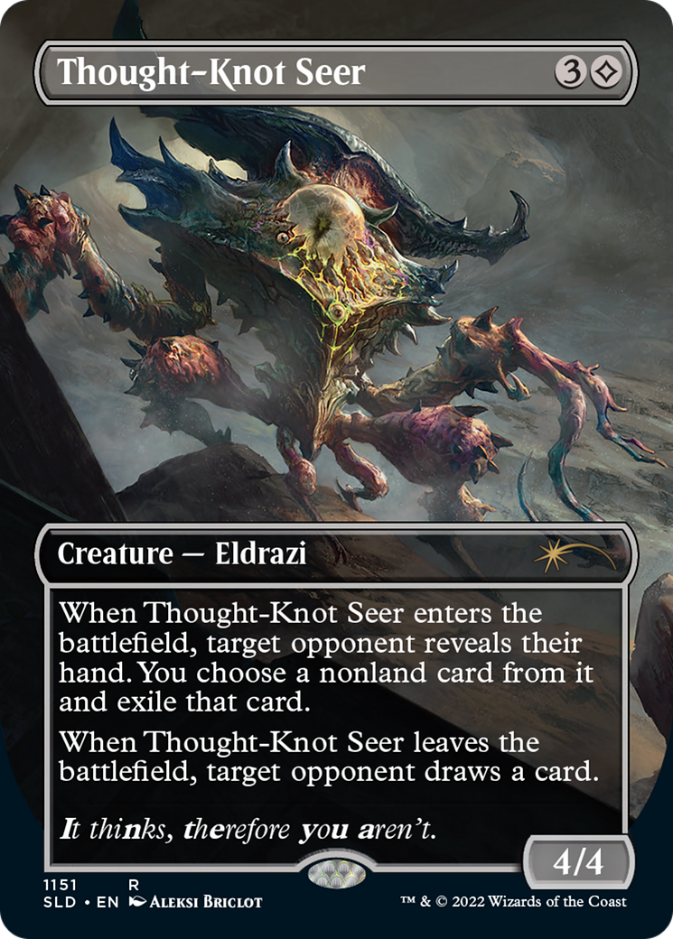 Thought-Knot Seer (1151) (Borderless) [Secret Lair Drop Series] | Good Games Cannington
