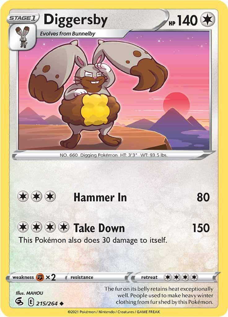 Diggersby (215/264) [Sword & Shield: Fusion Strike] | Good Games Cannington