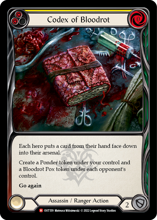 Codex of Bloodrot [OUT159] (Outsiders)  Rainbow Foil | Good Games Cannington