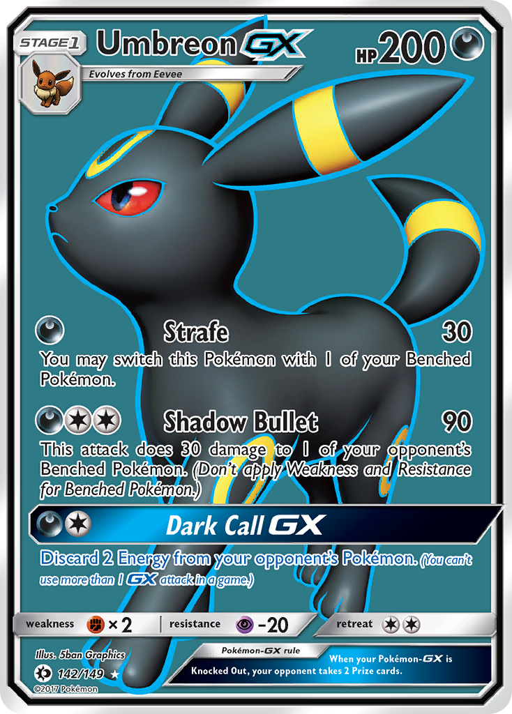 Umbreon GX (142/149) [Sun & Moon: Base Set] | Good Games Cannington