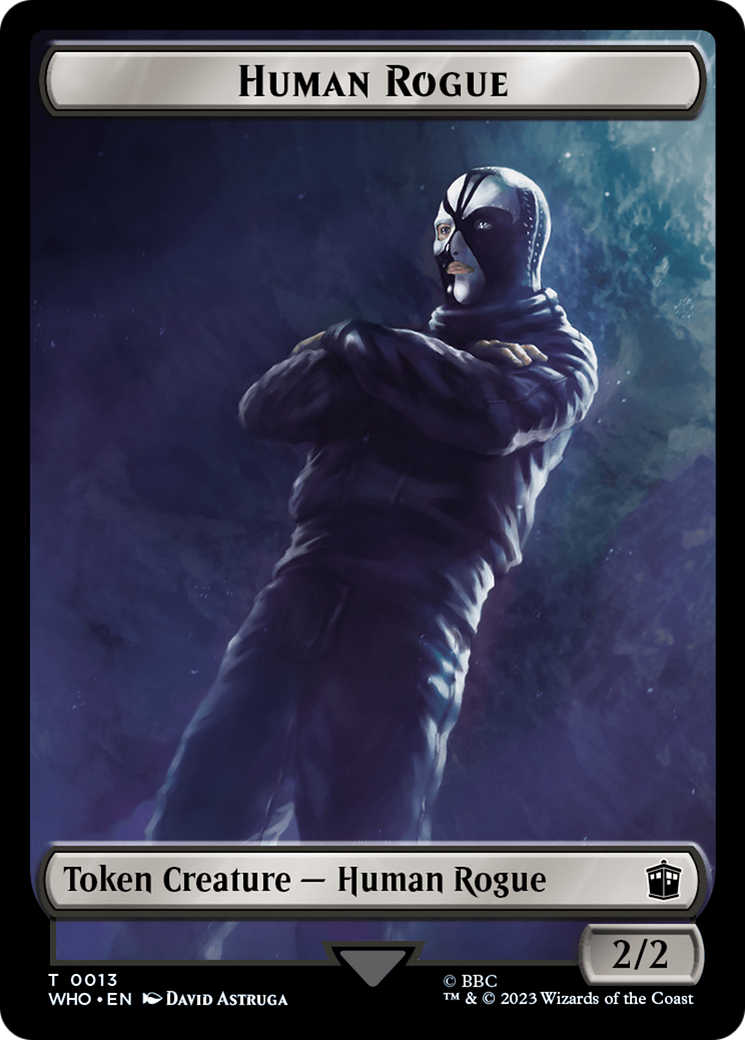 Human Rogue // Clue (0021) Double-Sided Token [Doctor Who Tokens] | Good Games Cannington