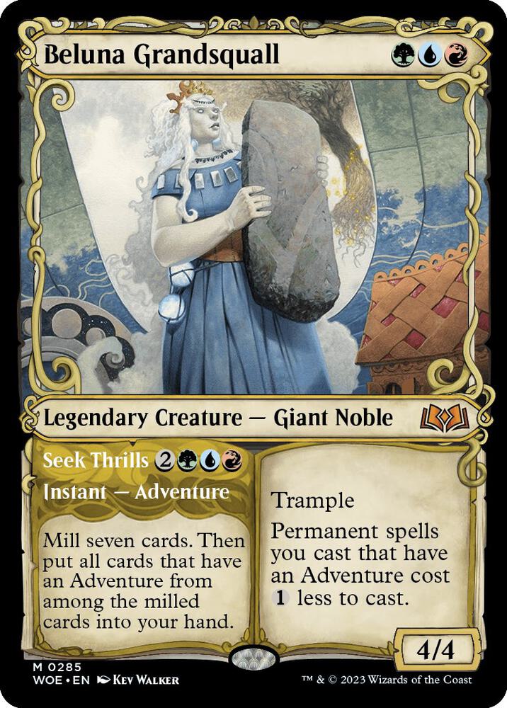 Beluna Grandsquall // Seek Thrills 285 (Wilds of Eldraine)  - Showcase | Good Games Cannington