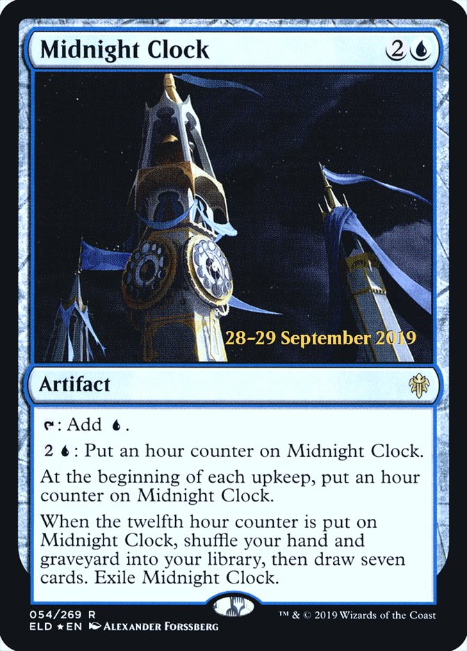 Midnight Clock [Throne of Eldraine Prerelease Promos] | Good Games Cannington