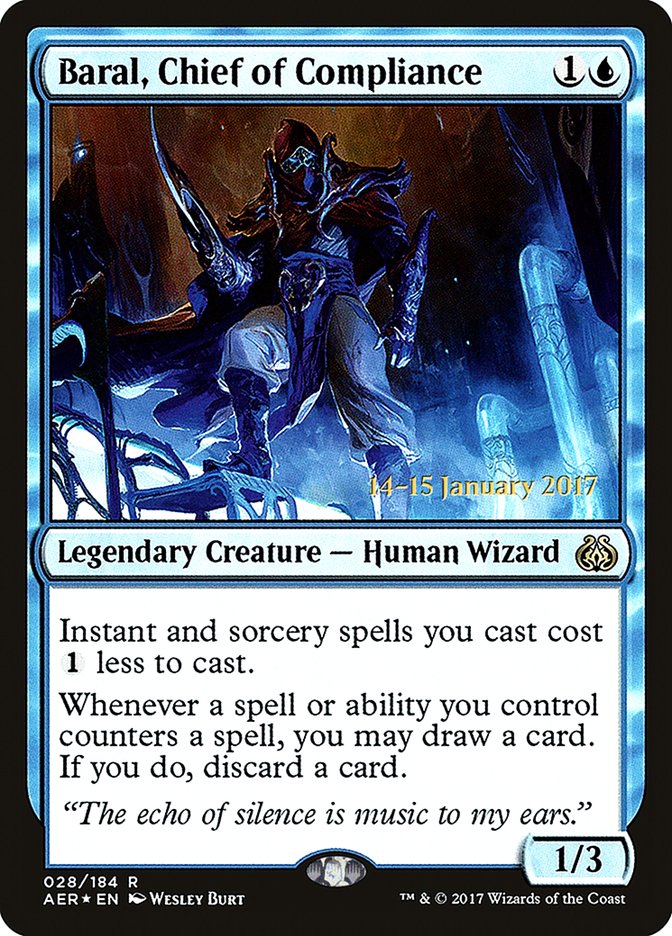 Baral, Chief of Compliance [Aether Revolt Prerelease Promos] | Good Games Cannington