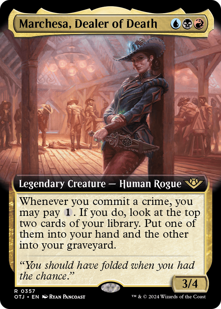 Marchesa, Dealer of Death (Extended Art) [Outlaws of Thunder Junction] | Good Games Cannington