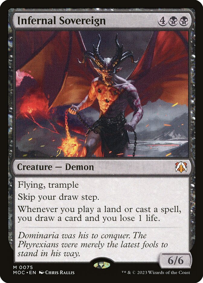 Infernal Sovereign 75/444 (Commander: March of the Machine)  | Good Games Cannington