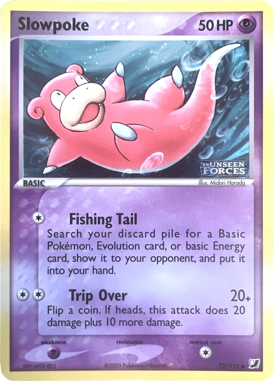 Slowpoke (72/115) (Stamped) [EX: Unseen Forces] | Good Games Cannington