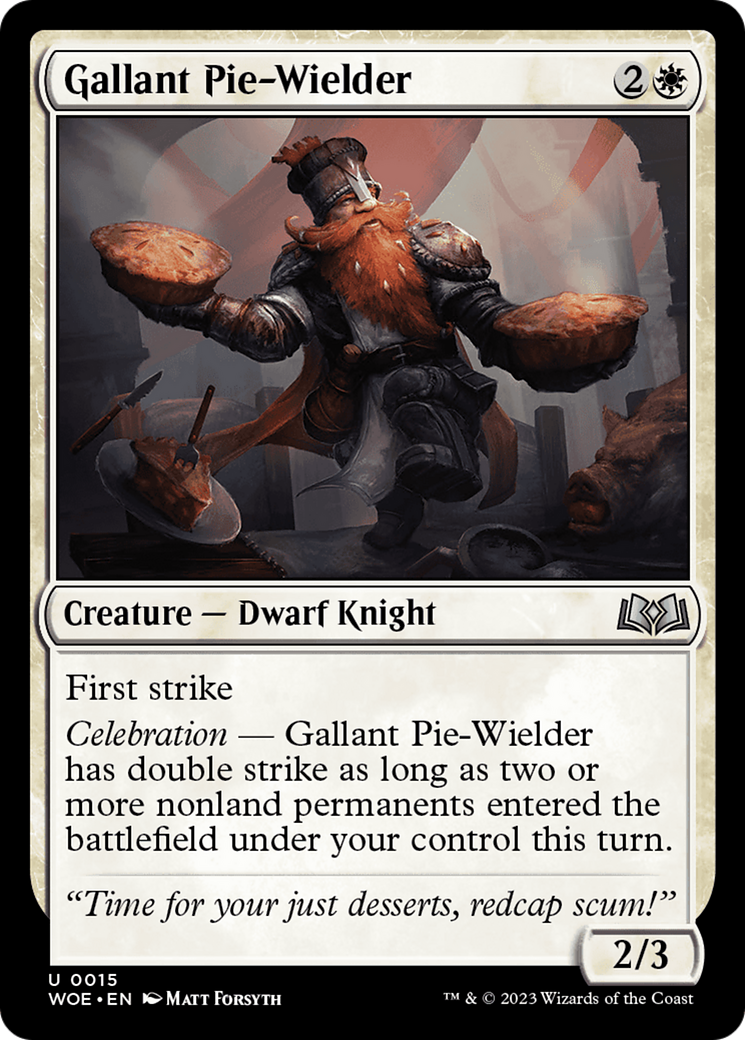 Gallant Pie-Wielder [Wilds of Eldraine] | Good Games Cannington