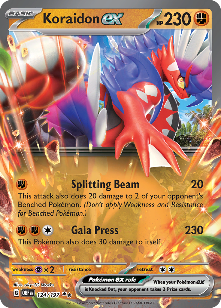 Koraidon ex (124/197) [Scarlet & Violet: Obsidian Flames] | Good Games Cannington