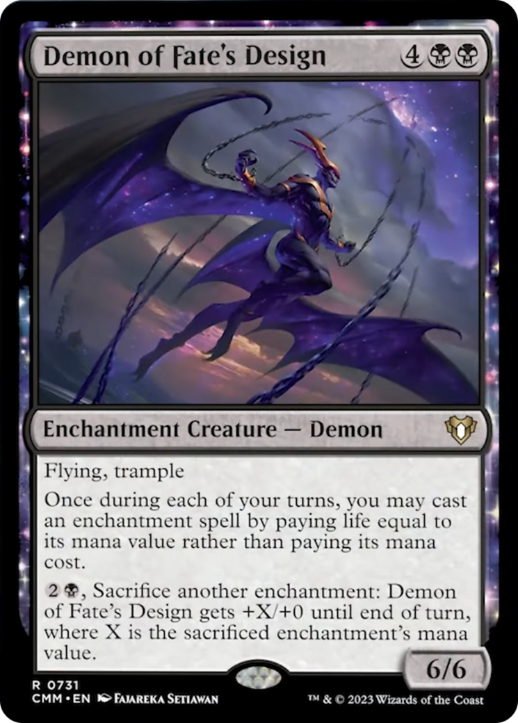 Demon of Fate's Design [Commander Masters] | Good Games Cannington