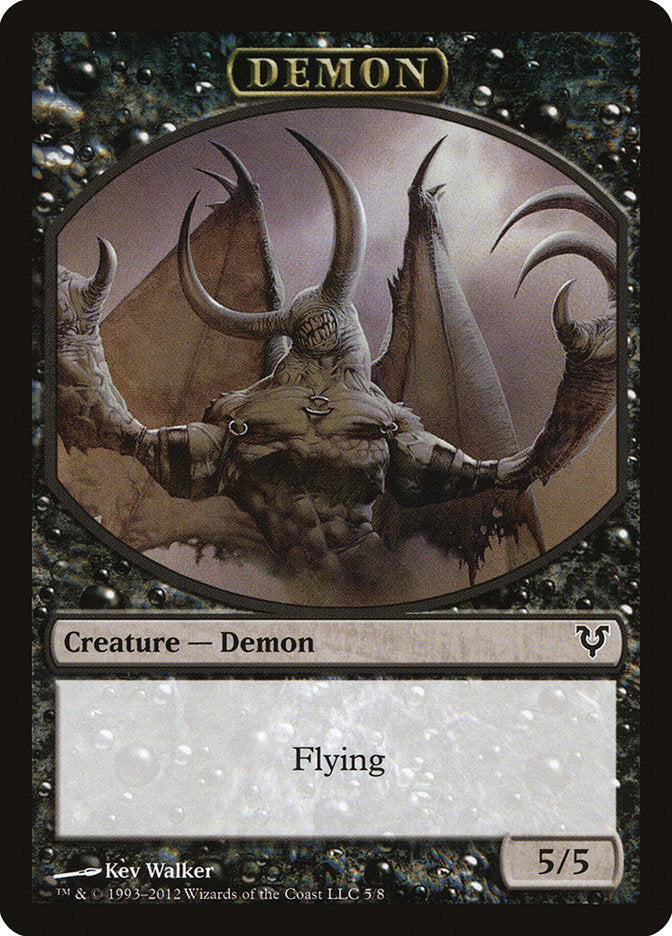 Demon Token [Avacyn Restored Tokens] | Good Games Cannington