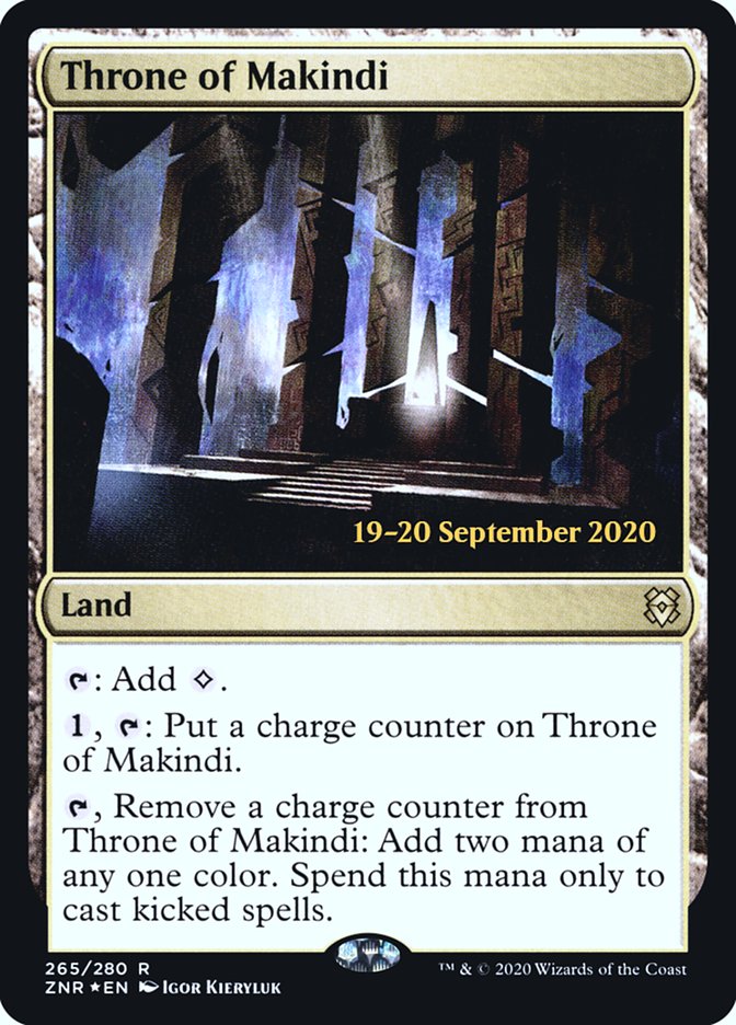 Throne of Makindi [Zendikar Rising Prerelease Promos] | Good Games Cannington