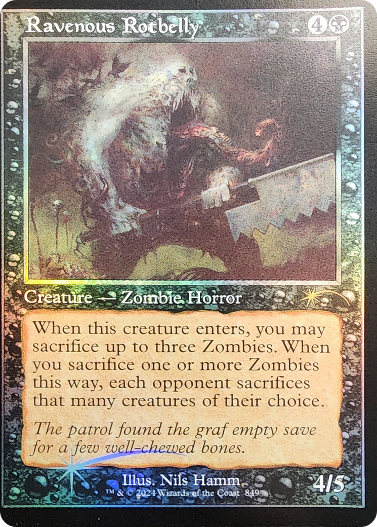 Ravenous Rotbelly (Retro Frame) [Secret Lair Drop Series] | Good Games Cannington