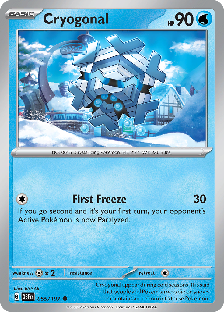 Cryogonal (055/197) [Scarlet & Violet: Obsidian Flames] | Good Games Cannington