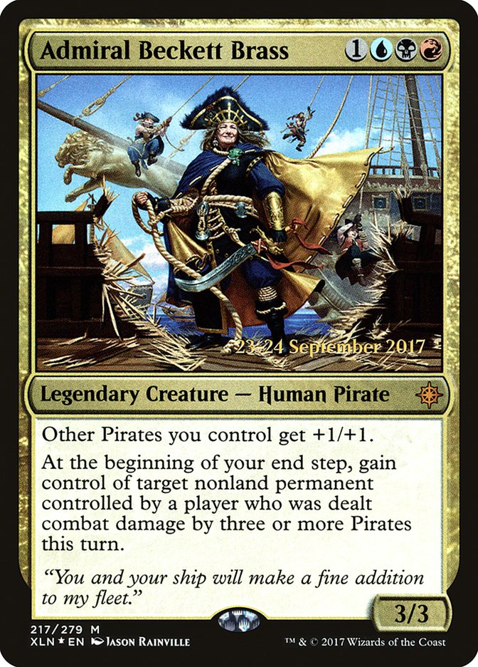 Admiral Beckett Brass [Ixalan Prerelease Promos] | Good Games Cannington