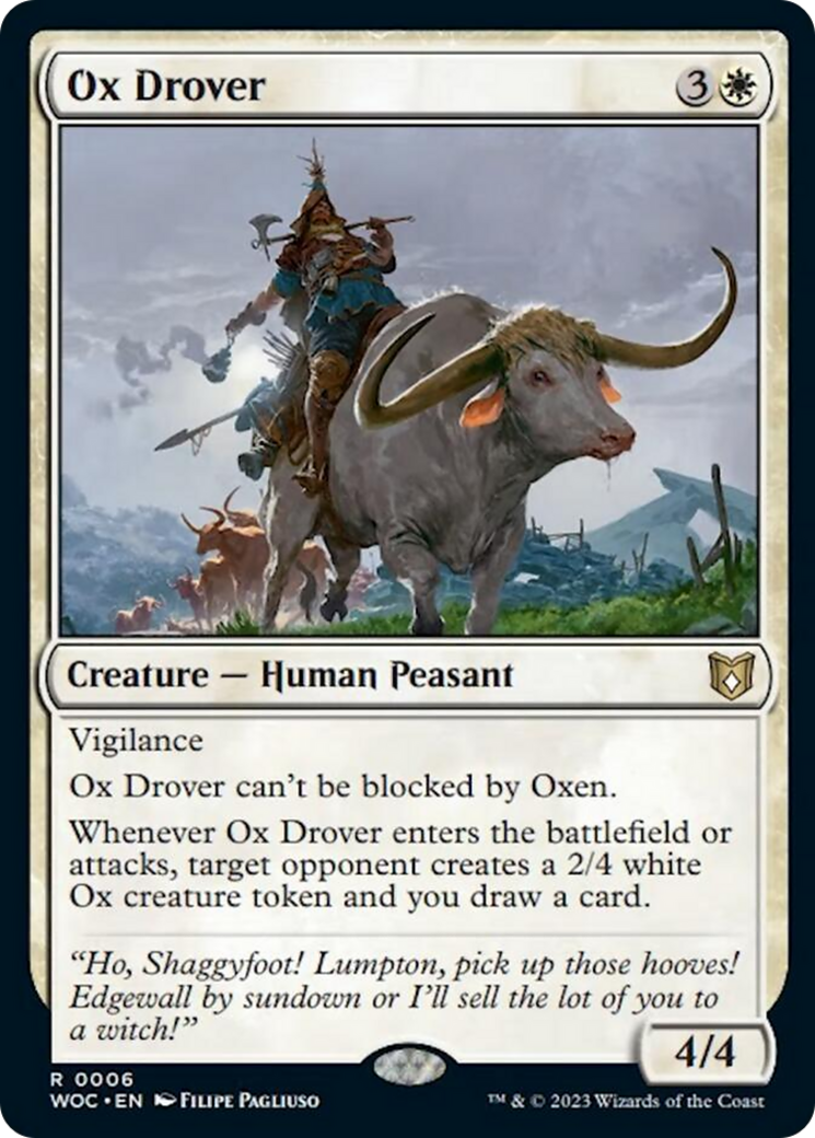 Ox Drover [Wilds of Eldraine Commander] | Good Games Cannington