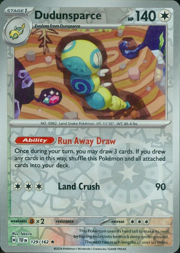 Dudunsparce (129/162) [Scarlet & Violet: Temporal Forces] | Good Games Cannington