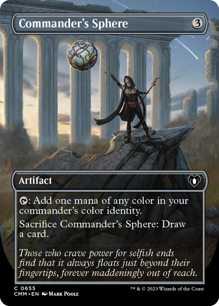 Commander's Sphere (Borderless Alternate Art) [Commander Masters] | Good Games Cannington