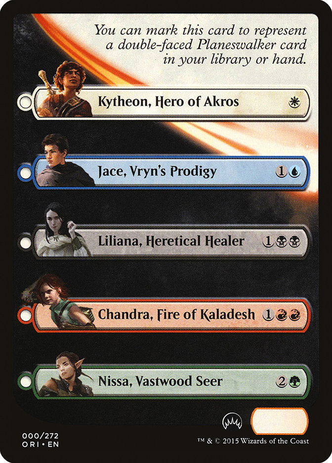 Magic Origins Checklist [Magic Origins Tokens] | Good Games Cannington