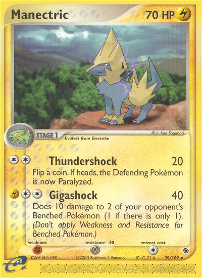 Manectric (39/109) [EX: Ruby & Sapphire] | Good Games Cannington