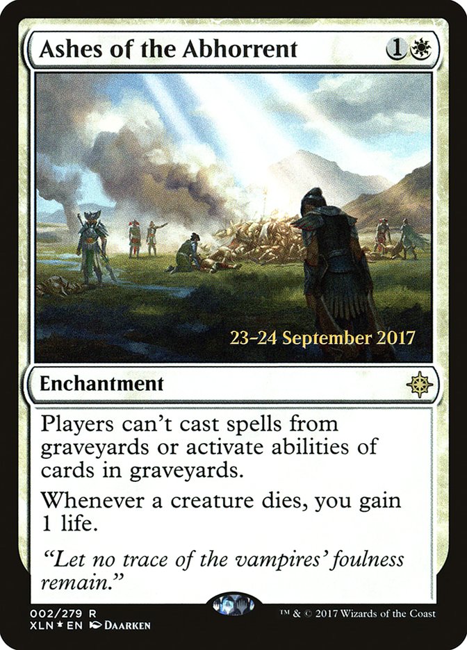 Ashes of the Abhorrent [Ixalan Prerelease Promos] | Good Games Cannington