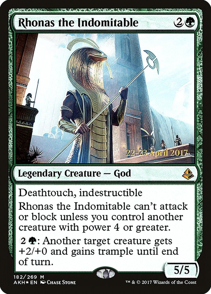 Rhonas the Indomitable [Amonkhet Prerelease Promos] | Good Games Cannington