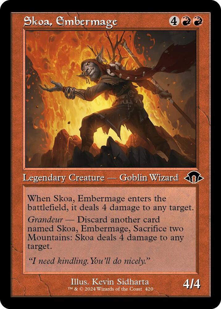 Skoa Embermage Retro Frame 420 (Modern Horizons 3)  - Foil | Good Games Cannington