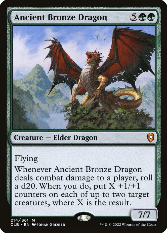 Ancient Bronze Dragon 214 (Commander Legends: Battle for Baldur's Gate)  | Good Games Cannington