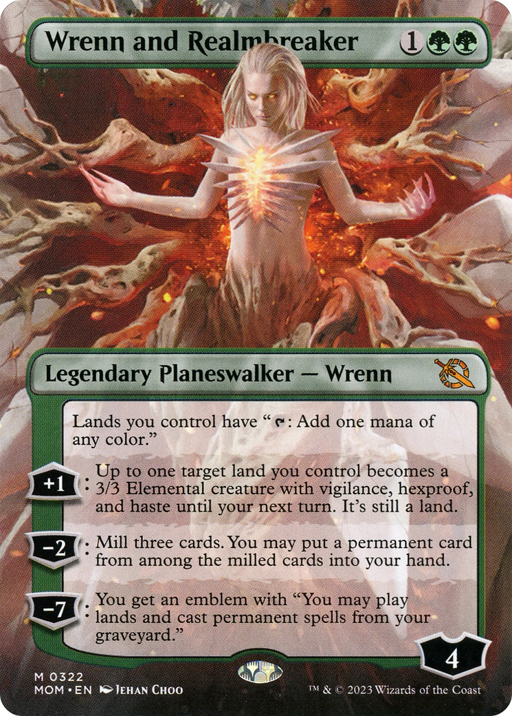 Wrenn and Realmbreaker (Borderless Alternate Art) [March of the Machine] | Good Games Cannington