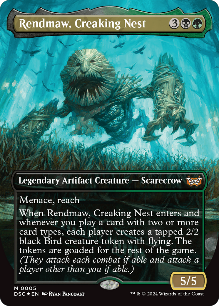 Rendmaw, Creaking Nest (Borderless) [Duskmourn: House of Horror Commander] | Good Games Cannington