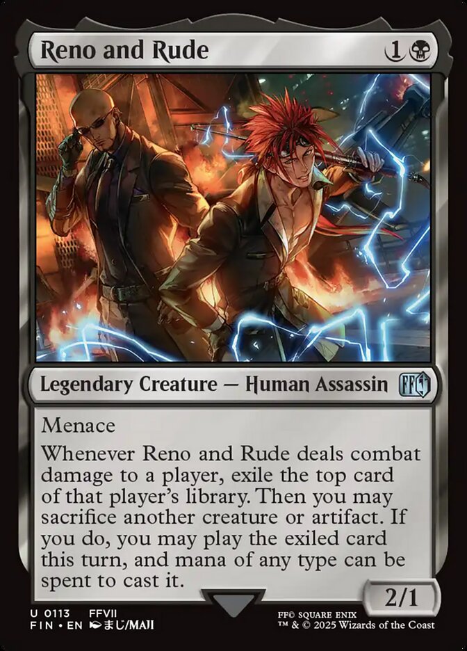 Reno and Rude 113/309 (FINAL FANTASY)  - Foil | Good Games Cannington