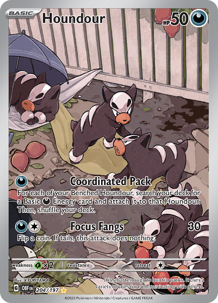 Houndour (204/197) [Scarlet & Violet: Obsidian Flames] | Good Games Cannington